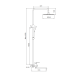Душевая система Frap F24806-9 оружейная сталь