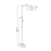 Душевая система Frap F24803-16 черный