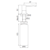 Дозатор для моющего средства Frap F408-3 золото
