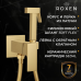 Смеситель с гигиенической лейкой Roxen Caspia 50096000-GB брашированное золото
