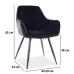 Стул SIGNAL LINEA VELVET черный 