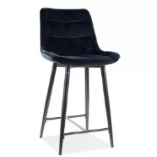 Стул барный SIGNAL CHIC H-2 VELVET черный 
