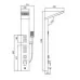 Душевая панель Frap F24005-6 черный