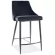 Стул барный SIGNAL PIANO B H-2 VELVET BLUVEL 19 черный