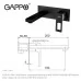 Смеситель для умывальника Gappo G1017-16 черный