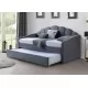 Кровать SIGNAL BELLA VELVET Bluvel 14 серый, 90/200