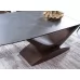 Стол обеденный SIGNAL DOLCE CERAMIC эффект серого мрамора/орех, 180-240/95/76