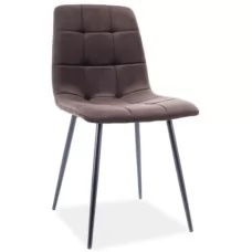 Стул SIGNAL MILA VELVET Bluvel 48 коричневый/черный мат