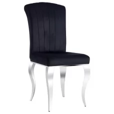 Стул SIGNAL PRINCE VELVET TAP. 186 черный/хром