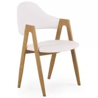 Стул HALMAR K247 белый/дуб медовый Стул HALMAR K247 белый/дуб медовый