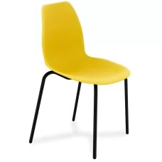 Стул Sheffilton SHT-ST29/S130 СТ-386 желтый/черный муар