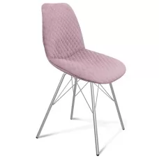 Стул Sheffilton SHT-ST29-C22/S37 розовый зефир/хром лак