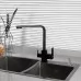 Смеситель для кухни под фильтр Frap F43802-6 черный