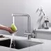 Смеситель для кухни под фильтр Frap F43899-3 нержавеющая сталь