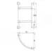 Полочка Ledeme L1707-2 хром