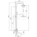 Душевая система Frap F24001 хром