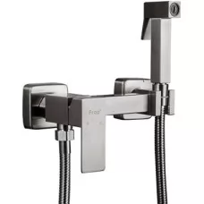 Смеситель с гигиенической лейкой Frap F7504-5 нержавеющая сталь