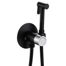 Смеситель с гигиенической лейкой Vivi Felice 4515 CROMO-NERO OPACO черный/хром