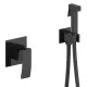 Смеситель с гигиенической лейкой Vivi Felice 1015 NERO OPACO черный