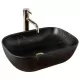 Умывальник Rea Belinda Black Marble U8908 матовый черный