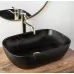 Умывальник Rea Belinda Black Marble U8908 матовый черный
