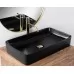 Умывальник Rea Denis Black Stone U6510 черный матовый