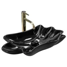 Умывальник Rea Infinity Black U3401 черный