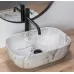 Умывальник Rea Livia Stone U3800 47х34 серый