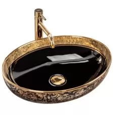 Умывальник Rea Margot Black Gold U8978 золото
