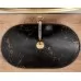 Умывальник Rea Royal Marble Black Matt U7478 черный