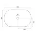 Умывальник Rea Royal Marble Black Matt U7478 черный