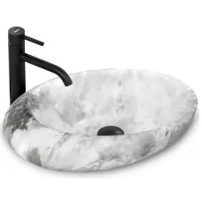 Умывальник Rea Roxy C Stone L.Grey U6651 серый цвет