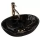 Умывальник Rea Sofia Black Marble Shiny U5611 черный