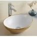 Умывальник Rea Sofia Gold/White U0456 золото