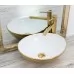 Умывальник Rea Sofia Gold/White U0456 золото