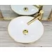 Умывальник Rea Sofia Gold/White U0456 золото