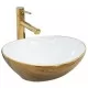 Умывальник Rea Sofia Gold/White U0456 золото