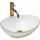 Умывальник Rea Sofia Gold Edge U3287 белый