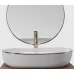 Умывальник Rea Cleo White Gold Edge U6211 белый/золото цвет