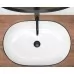 Умывальник Rea Cleo White Black Edge U6210 белый