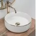 Умывальник Rea Sami Gold Edge U6758 белый / золото