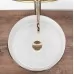 Умывальник Rea Sami White Brush Gold U6630 белый / золото