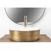 Умывальник Rea Sami White Brush Gold U6630 белый / золото