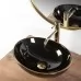 Умывальник Rea Sofia Black Gold Edge U3695 черный / золото