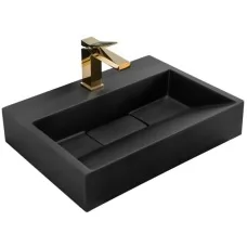 Умывальник Rea Goya Black U8779 черный цвет