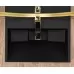 Умывальник Rea Goya Black U8779 черный цвет