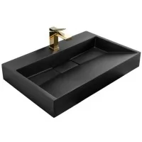 Умывальник Rea Goya Black U8802 черный цвет
