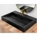 Умывальник Rea Goya Black U8802 черный цвет