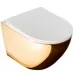 Унитаз Rea Carlo Mini Rimless Gold White C0669 (подвесной) золото