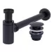 Сифон для умывальника с клик-клаком Rea Black A5215 черный